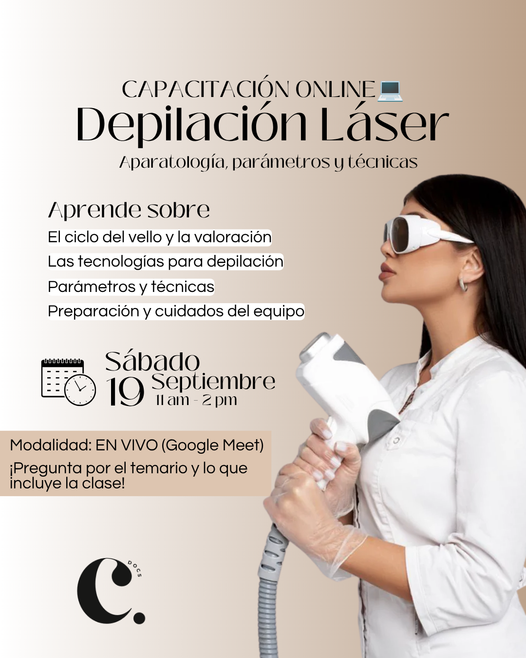 Másterclass Online Depilación Láser