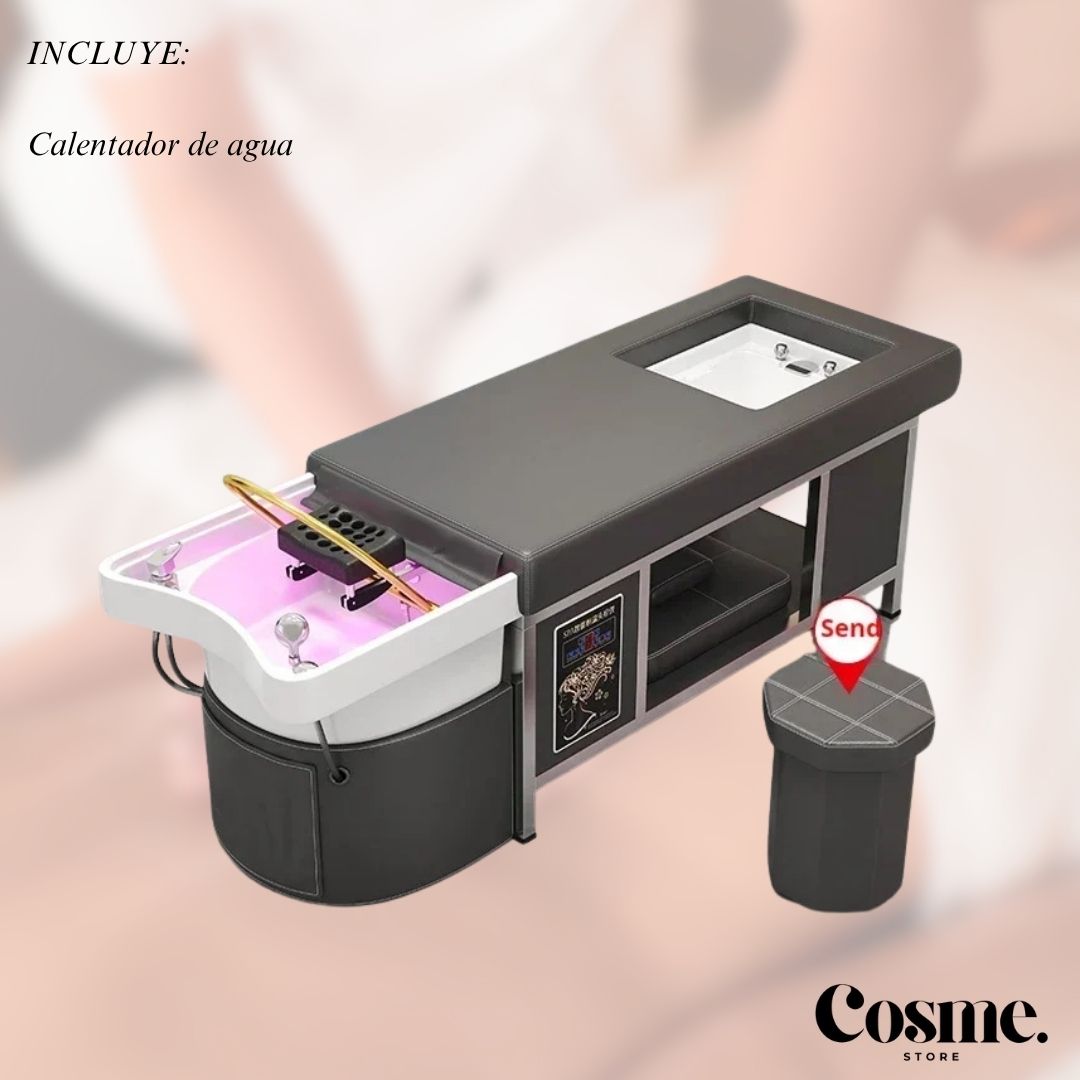Mesa Profesional para Spa con conexión de agua.