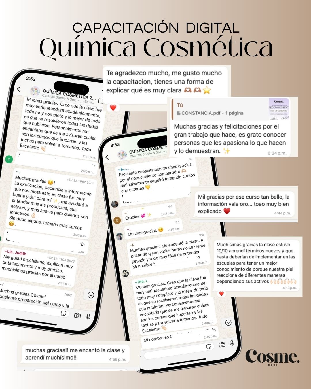 Masterclass de química cosmética