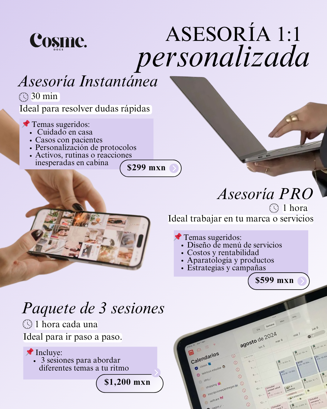 Asesorías personalizadas