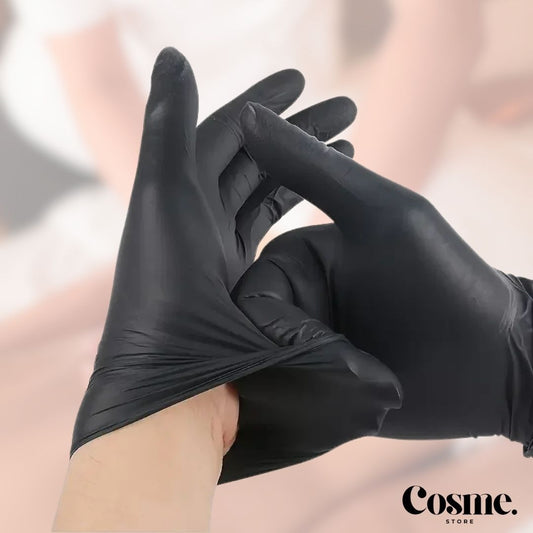 Guantes desechables de nitrilo. Sin látex.
