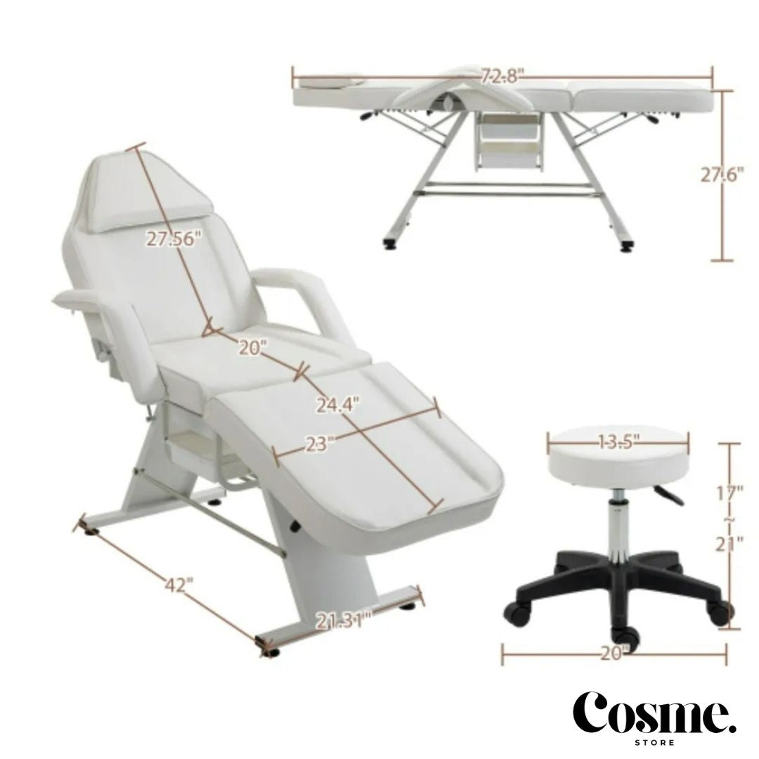 Silla/Cama de masaje ajustable multipropósito.