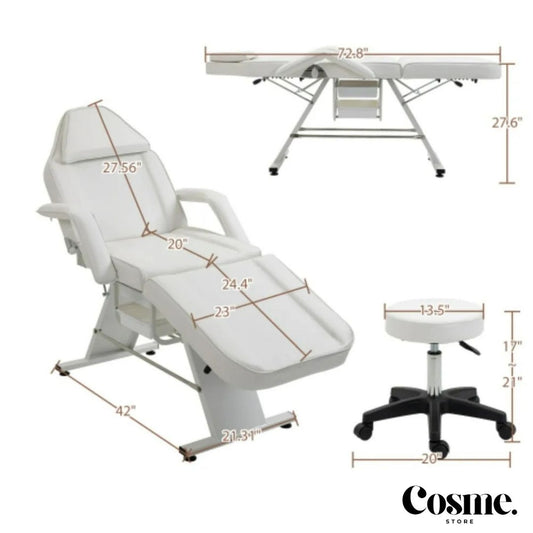 Silla/Cama de masaje ajustable multipropósito.