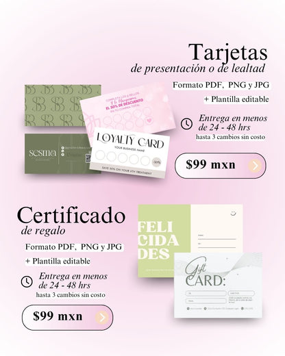 Diseño de papelería y contenido para redes sociales