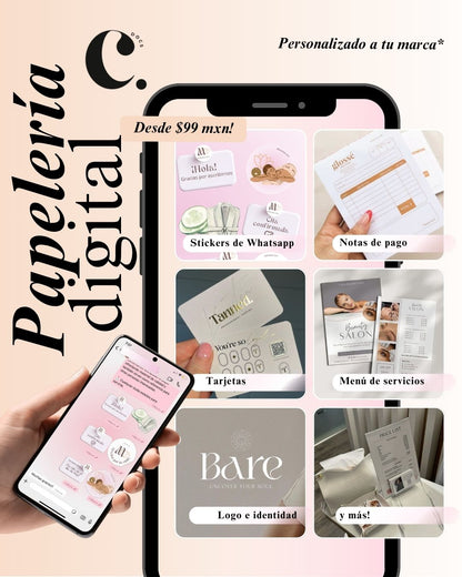 Diseño de papelería y contenido para redes sociales