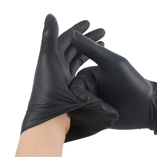 Guantes desechables de nitrilo. Sin látex.